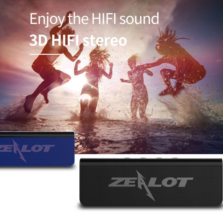 ZEALOT S31 10W 3D HiFi Stereo Wireless Bluetooth Speaker, Support Hands-free / USB / AUX / TF Card(Black)