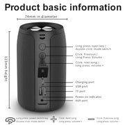 ZEALOT S32 5W HiFi Bass Wireless Bluetooth Speaker, Support Hands-free / USB / AUX (Camouflage)