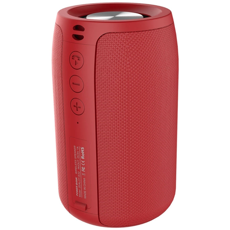 ZEALOT S32 5W HiFi Bass Wireless Bluetooth Speaker, Support Hands-free / USB / AUX (Red) - free shipping - PMC TechLife - Order now!