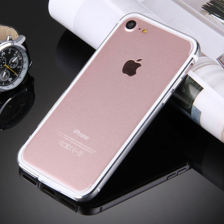 For  iPhone 8 & 7  TPU + Aluminum Alloy Bumper Frame(Silver) - More iPhone Cases by PMC TechLife | Online Shopping South Africa | PMC TechLife