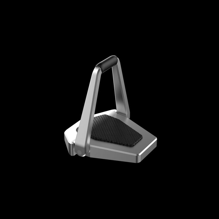 20 PCS R-JUST BJ01 Universal Stickable Shield Shape Laptop Foldable Stand(Silver) - free shipping - PMC Jewellery - Order now!