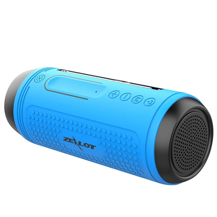 ZEALOT A1 Multifunctional Bass Wireless Bluetooth Speaker, Built-in Microphone, Support Bluetooth Call & AUX & TF Card & LED Lights (Blue) - free shipping - PMC Jewellery - Order now!
