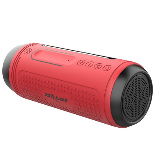 ZEALOT A1 Multifunctional Bass Wireless Bluetooth Speaker, Built-in Microphone, Support Bluetooth Call & AUX & TF Card & LED Lights (Red) - free shipping - PMC Jewellery - Order now!