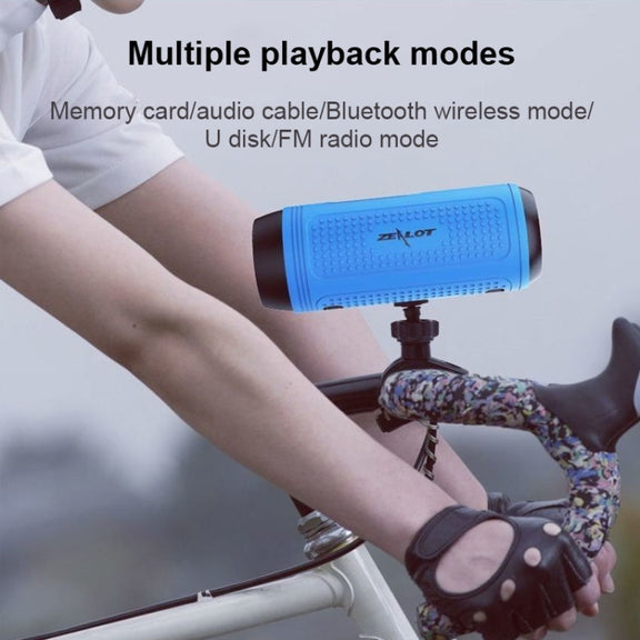 ZEALOT A1 Multifunctional Bass Wireless Bluetooth Speaker, Built-in Microphone, Support Bluetooth Call & AUX & TF Card & LED Lights (Red)