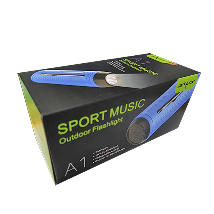 ZEALOT A1 Multifunctional Bass Wireless Bluetooth Speaker, Built-in Microphone, Support Bluetooth Call & AUX & TF Card & LED Lights (Blue) - free shipping - PMC Jewellery - Order now!