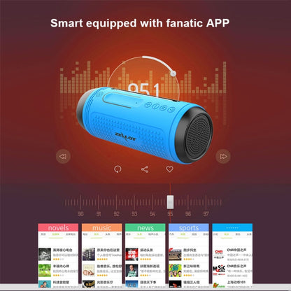 ZEALOT A1 Multifunctional Bass Wireless Bluetooth Speaker, Built-in Microphone, Support Bluetooth Call & AUX & TF Card & LED Lights (Blue) - free shipping - PMC Jewellery - Order now!