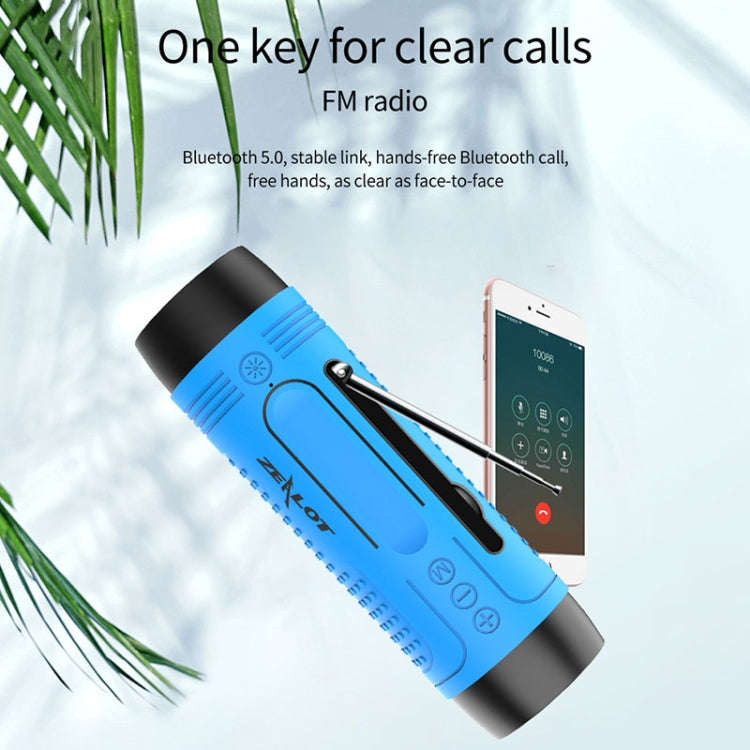 ZEALOT A2 Multifunctional Bass Wireless Bluetooth Speaker, Built-in Microphone, Support Bluetooth Call & AUX & TF Card & LED Lights (Mint Green) - free shipping - PMC Jewellery - Order now!
