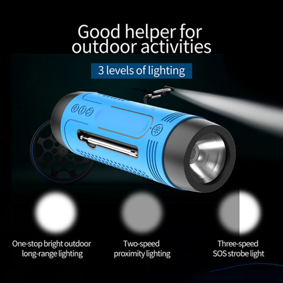 ZEALOT A2 Multifunctional Bass Wireless Bluetooth Speaker, Built-in Microphone, Support Bluetooth Call & AUX & TF Card & LED Lights (Dark Green)