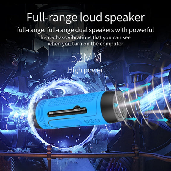 ZEALOT A2 Multifunctional Bass Wireless Bluetooth Speaker, Built-in Microphone, Support Bluetooth Call & AUX & TF Card & LED Lights (Dark Green)