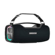 HOPESTAR A6X TWS Portable Outdoor Bluetooth Speaker with Colorful Music Lights, Support Power Bank & Hands-free Call & U Disk & TF Card & 3.5mm AUX(Black) - free shipping - PMC Jewellery - Order now!