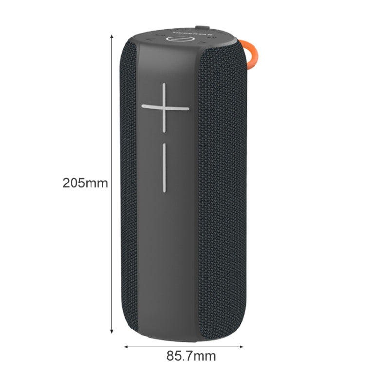 HOPESTAR P14 Pro Portable Outdoor Water-resistant Wireless Bluetooth Speaker, Support Hands-free Call & U Disk & TF Card & 3.5mm AUX & FM (Black)