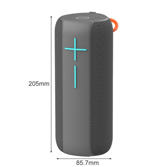 HOPESTAR P14 Pro Portable Outdoor Water-resistant Wireless Bluetooth Speaker, Support Hands-free Call & U Disk & TF Card & 3.5mm AUX & FM (Grey)