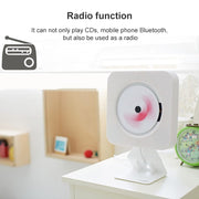 The Second Generation Portable Digital Display Bluetooth Speaker CD Player with Remote Control (Pink)