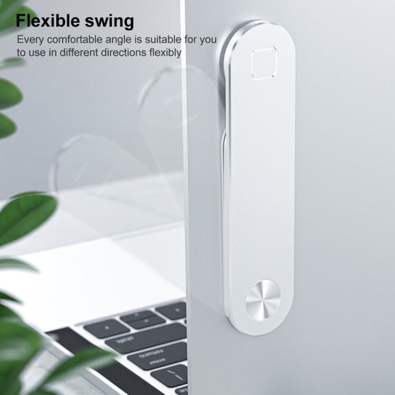 R-JUST SJ05-3 Multi-function Laptop Magnetic Expanded Metal Holder (Silver)