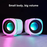 A1 Upgraded Version USB Wire-controlled 4D Stereo Sound Mini Wired Speaker, Cable Length: 1.3m(Black)