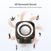 A1 USB Wire-controlled 9D Subwoofer Sound Mini Wired Speaker, Premium Version(Black)