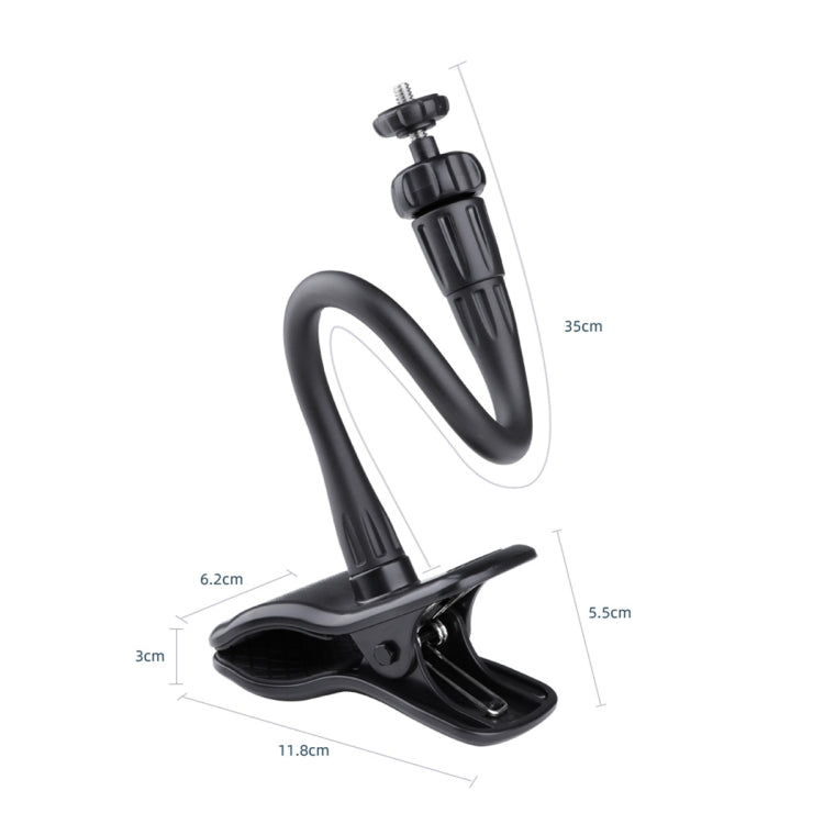 Flexible Arm Desktop Rod Action Camera Phone Holder Stand(Black) - Holder by PMC TechLife | Online Shopping South Africa | PMC TechLife | Buy Now Pay Later Mobicred