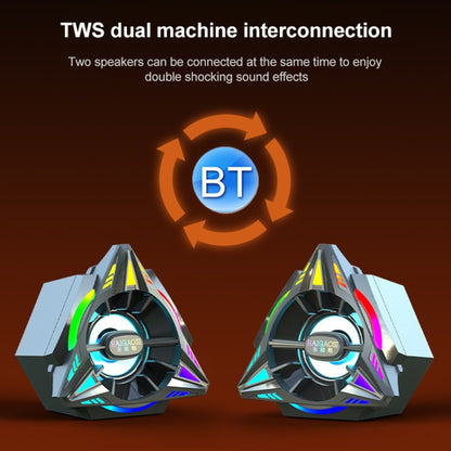 IT-02 Bluetooth 5.0 Mini Portable Computer RGB Wireless Bluetooth Speaker (Black) - free shipping - PMC Jewellery - Order now!