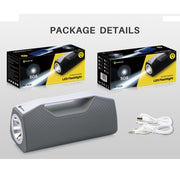 NewRixing NR-2028 Portable Lighting Wireless Bluetooth Stereo Speaker Support TWS Function Speaker (Grey)