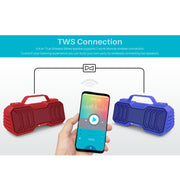 NewRixing NR-2029 Portable Wireless Bluetooth Stereo Speaker Support TWS Function Speaker(Red)