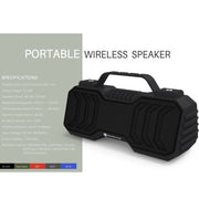 NewRixing NR-2029 Portable Wireless Bluetooth Stereo Speaker Support TWS Function Speaker(Red)
