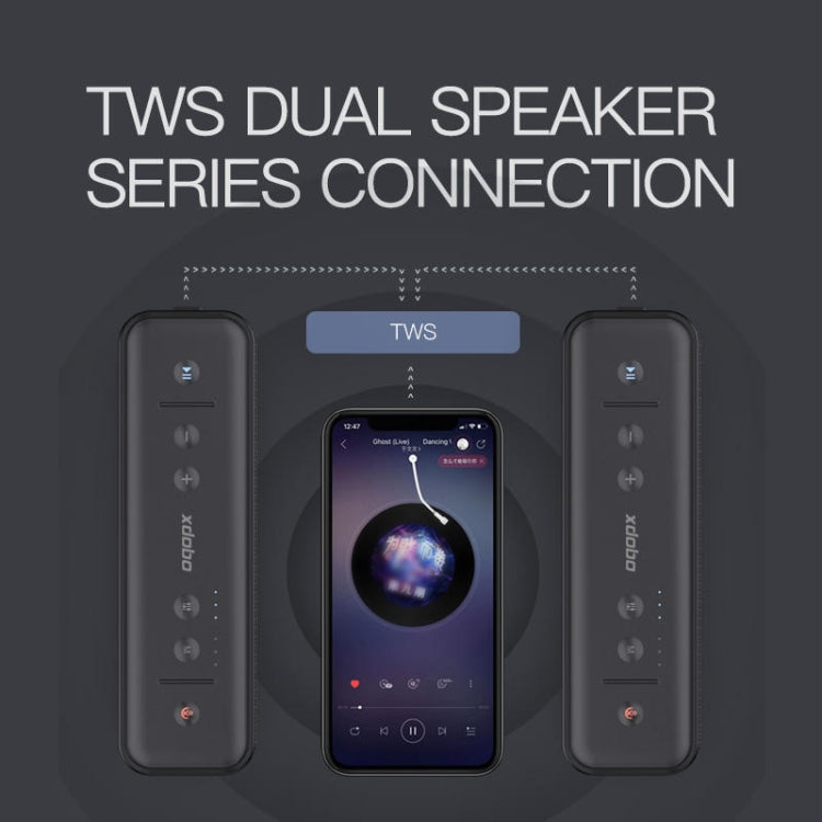 XDOBO Gentleman 1992 IPX7 Waterproof Portable TWS Wireless Bluetooth Speaker - free shipping - PMC Jewellery - Order now!