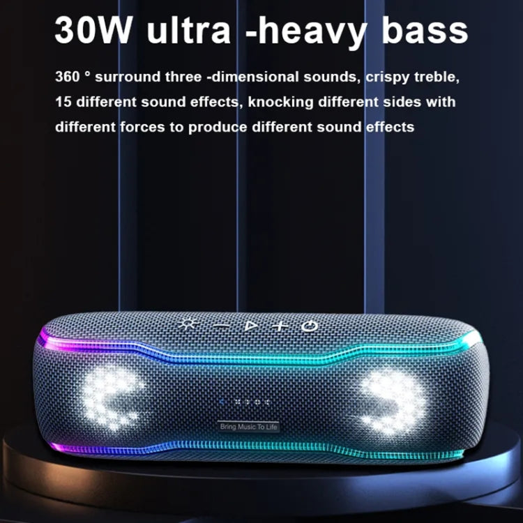 XDOBO BMTL BOSS IPX7 Waterproof Portable Wireless Bluetooth Speaker with RGB Colorful Light & TWS - free shipping - PMC Jewellery - Order now!