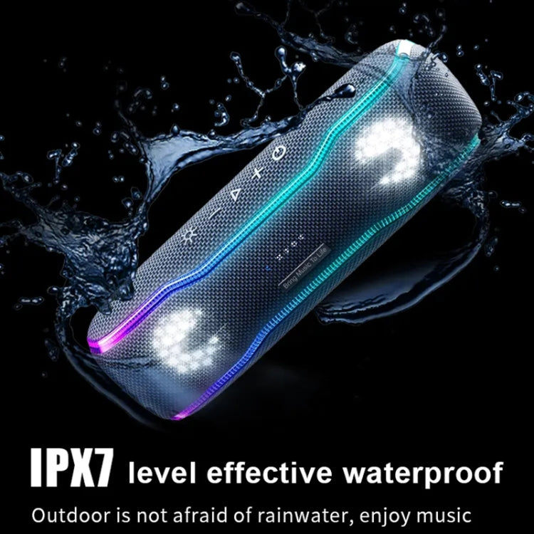XDOBO BMTL BOSS IPX7 Water-resistant Portable Wireless Bluetooth Speaker with RGB Colorful Light & TWS