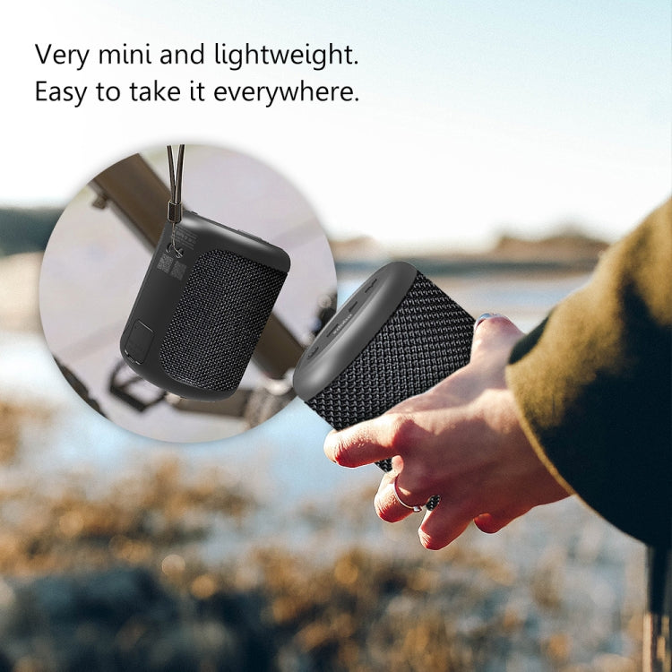 XDOBO Draco Mini IPX6 Waterproof Portable TWS Wireless Bluetooth Speaker Subwoofer (Black) - free shipping - PMC Jewellery - Order now!