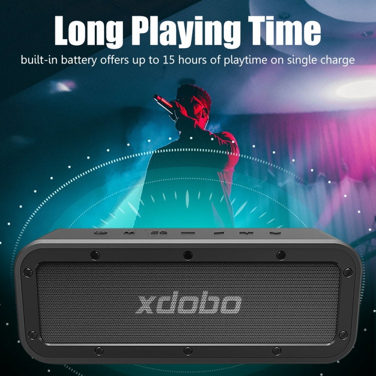 XDOBO Wake 1983 IPX7 Water-resistant Portable Outdoor Wireless Bluetooth Speaker (Black)