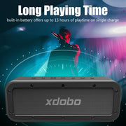 XDOBO Wake 1983 IPX7 Water-resistant Portable Outdoor Wireless Bluetooth Speaker (Pink)