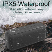 XDOBO X8 60W Wireless Bluetooth Speaker Outdoor Subwoofer Support TWS & TF Card (Black)
