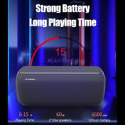 XDOBO X8 60W Wireless Bluetooth Speaker Outdoor Subwoofer Support TWS & TF Card (Black)