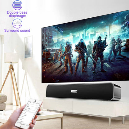 YINDIAO A36 Bluetooth 5.0 Smart Subwoofer Computer Wireless Bluetooth Speaker, Bluetooth Upgrade Version(Black) - free shipping - PMC Jewellery - Order now!