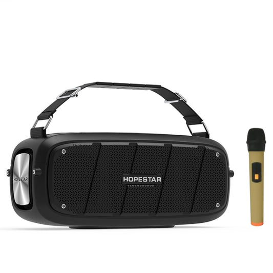 HOPESTAR A20 Pro TWS Portable Outdoor Waterproof Subwoofer Bluetooth Speaker with Microphone, Support Power Bank & Hands-free Call & U Disk & TF Card & 3.5mm AUX (Black) - free shipping - PMC Jewellery - Order now!