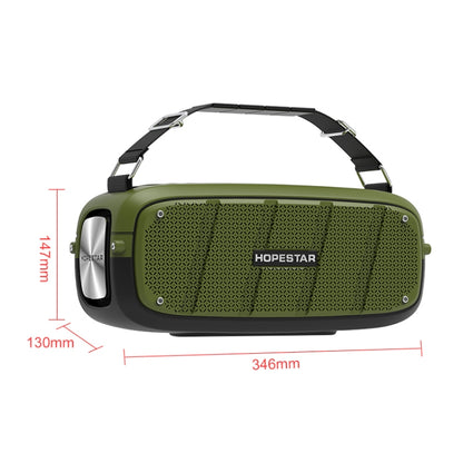 HOPESTAR A20 Pro TWS Portable Outdoor Waterproof Subwoofer Bluetooth Speaker with Microphone, Support Power Bank & Hands-free Call & U Disk & TF Card & 3.5mm AUX (Green) - free shipping - PMC Jewellery - Order now!