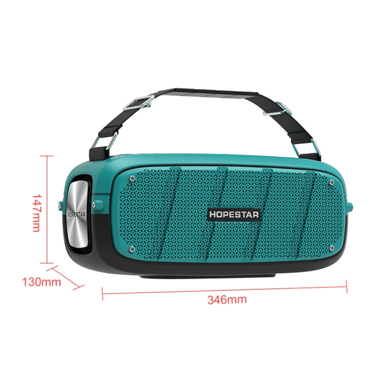 HOPESTAR A20 Pro TWS Portable Outdoor Waterproof Subwoofer Bluetooth Speaker with Microphone, Support Power Bank & Hands-free Call & U Disk & TF Card & 3.5mm AUX (Blue) - free shipping - PMC Jewellery - Order now!