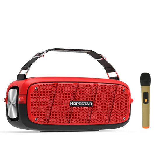 HOPESTAR A20 Pro TWS Portable Outdoor Waterproof Subwoofer Bluetooth Speaker with Microphone, Support Power Bank & Hands-free Call & U Disk & TF Card & 3.5mm AUX (Red) - free shipping - PMC Jewellery - Order now!
