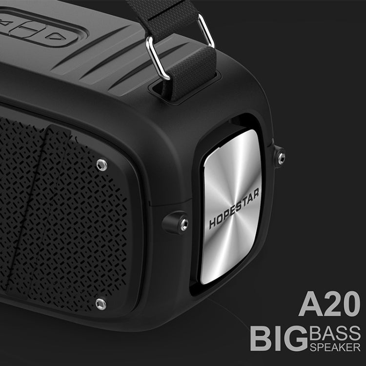 HOPESTAR A20 Pro TWS Portable Outdoor Waterproof Subwoofer Bluetooth Speaker with Microphone, Support Power Bank & Hands-free Call & U Disk & TF Card & 3.5mm AUX (Red) - free shipping - PMC Jewellery - Order now!
