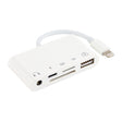 5 in 1  8 Pin to USB HUB And USB-C / Type-C And 3.5mm Earphone And SD And TF Card Reader - Converter & Adapter by PMC TechLife | Online Shopping South Africa | PMC TechLife | Buy Now Pay Later Mobicred