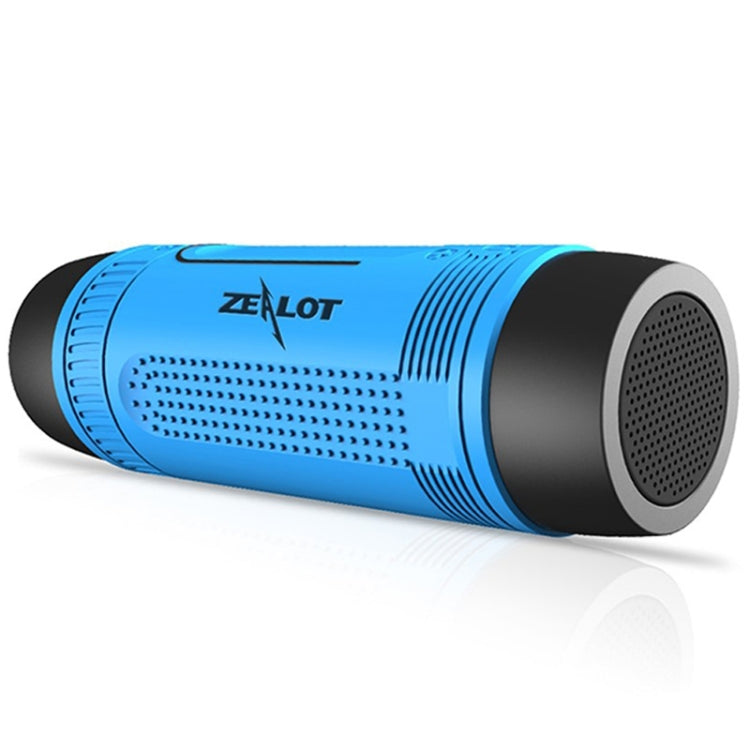 ZEALOT S1 Bluetooth 4.0 Wireless Wired Stereo Speaker Subwoofer Audio Receiver with 4000mAh Battery, Support 32GB Card, For iPhone, Galaxy, Sony, Lenovo, HTC, Huawei, Google, LG, Xiaomi, other Smartphones(Blue) - free shipping - PMC Jewellery - Order now!