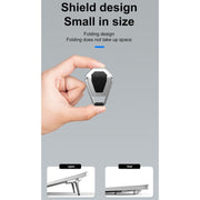 2 PCS R-JUST BJ01 Universal Stickable Shield Shape Laptop Foldable Stand(Silver)