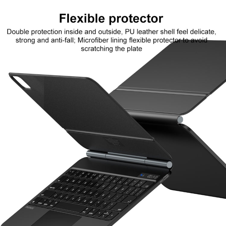 MOMAX KB3M MAG LINK Wireless Suspended Magnetic Keyboard Leather Case For iPad Pro 11 2022 / 2021 / 2020 / 2018 / Air 2022 / 2020 10.9 (Black) - free shipping - PMC TechLife - Order now!