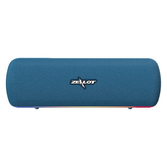ZEALOT S55 Portable Stereo Bluetooth Speaker with Built-in Mic, Support Hands-Free Call & TF Card & AUX (Blue)