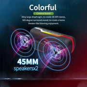 ZEALOT S55 Portable Stereo Bluetooth Speaker with Built-in Mic, Support Hands-Free Call & TF Card & AUX (Black)