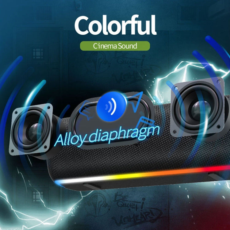 ZEALOT S55 Portable Stereo Bluetooth Speaker with Built-in Mic, Support Hands-Free Call & TF Card & AUX (Lake Blue) - free shipping - PMC Jewellery - Order now!