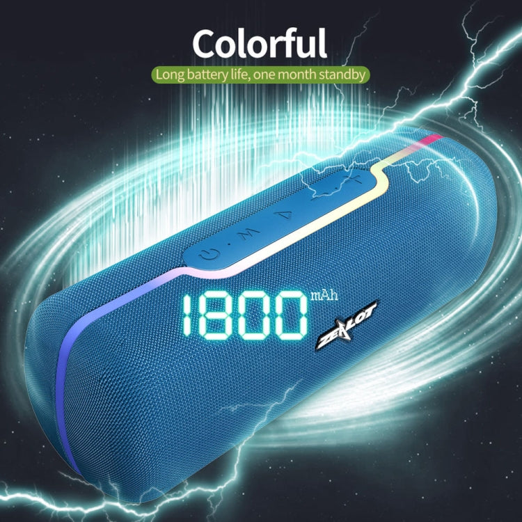 ZEALOT S55 Portable Stereo Bluetooth Speaker with Built-in Mic, Support Hands-Free Call & TF Card & AUX (Lake Blue) - free shipping - PMC Jewellery - Order now!