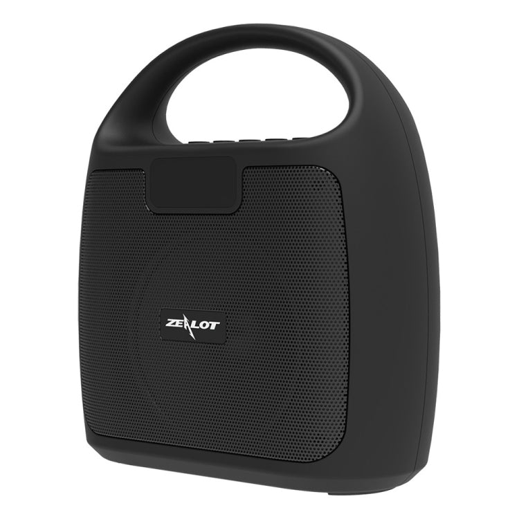 ZEALOT S42 Portable FM Radio Wireless Bluetooth Speaker with Built-in Mic, Support Hands-Free Call & TF Card & AUX (Black)