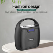 ZEALOT S42 Portable FM Radio Wireless Bluetooth Speaker with Built-in Mic, Support Hands-Free Call & TF Card & AUX (Black)