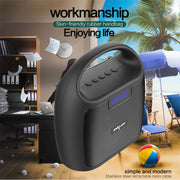 ZEALOT S42 Portable FM Radio Wireless Bluetooth Speaker with Built-in Mic, Support Hands-Free Call & TF Card & AUX (Black)